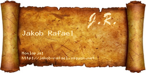 Jakob Rafael névjegykártya